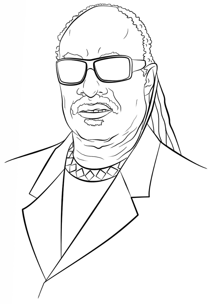 Desenho de Mês Da História Negra para colorir