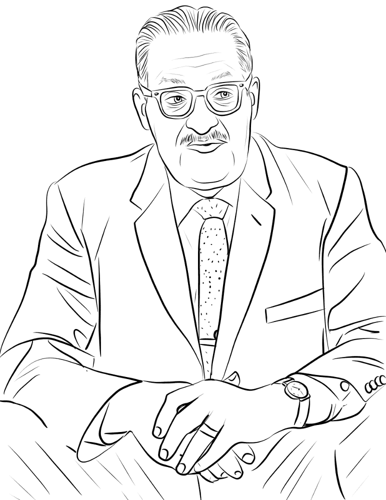 Desenho de Mês Da História Negra para colorir
