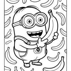 Desenho de Meu Malvado Favorito para colorir e imprimir: número 6