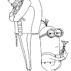Desenho de Meu Malvado Favorito para colorir e imprimir: número 13