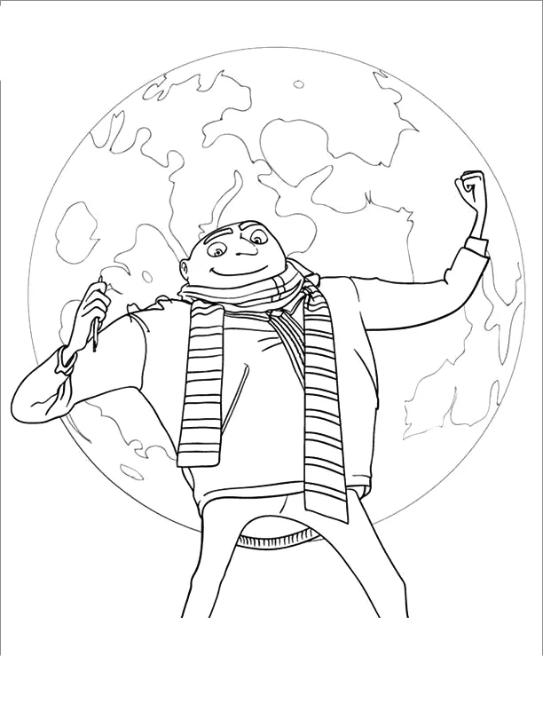 Desenho de Meu Malvado Favorito para colorir e imprimir: número 14