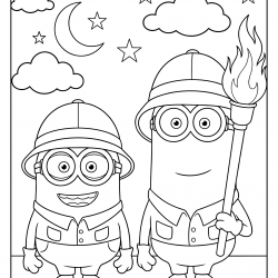Desenho de Meu Malvado Favorito para colorir e imprimir: número 16