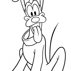Desenho de Mickey para colorir e imprimir: número 8