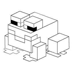 Desenho de Minecraft para colorir e imprimir: número 7