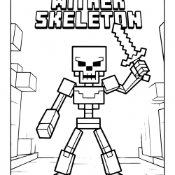 Desenho de Minecraft para colorir e imprimir: número 23