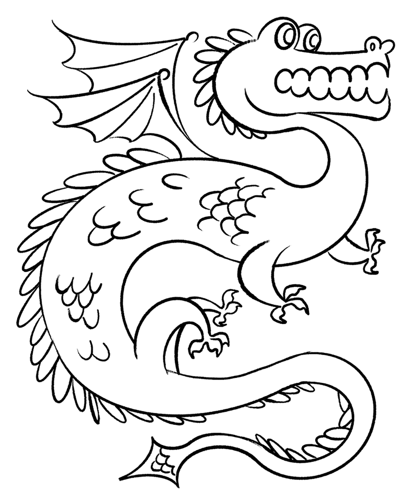 Desenho de Mito para colorir e imprimir: número 1