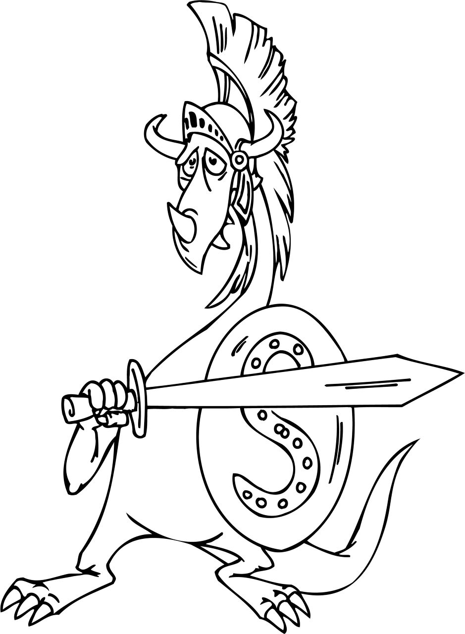 Desenho de Mito para colorir e imprimir: número 17