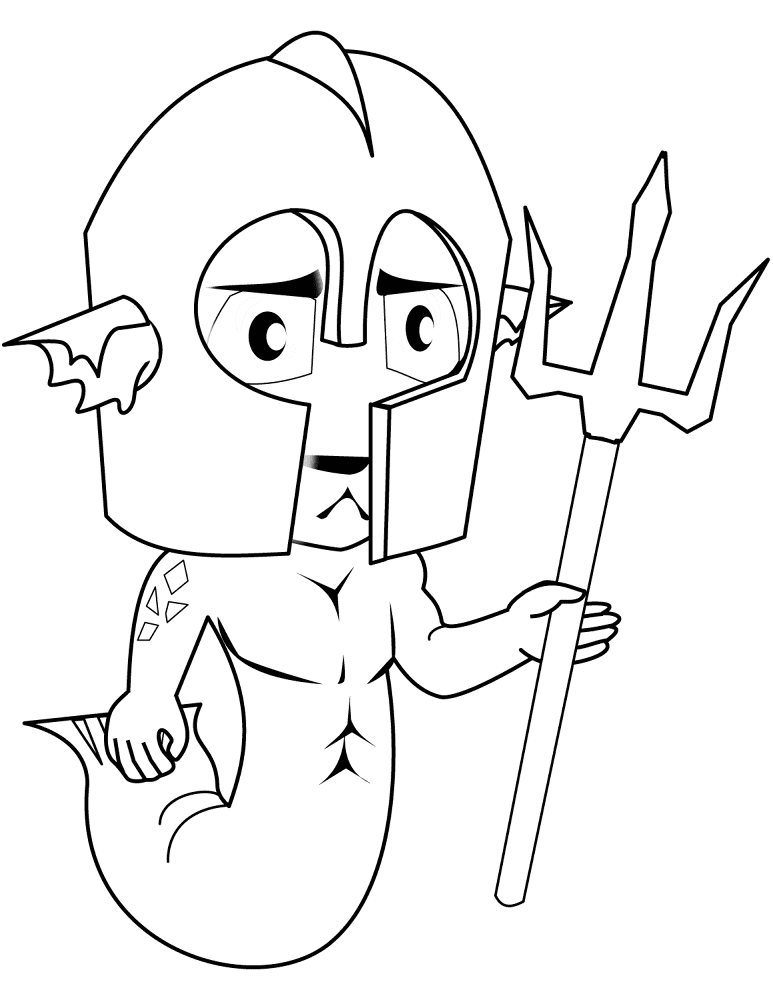 Desenho de Mito para colorir e imprimir: número 37