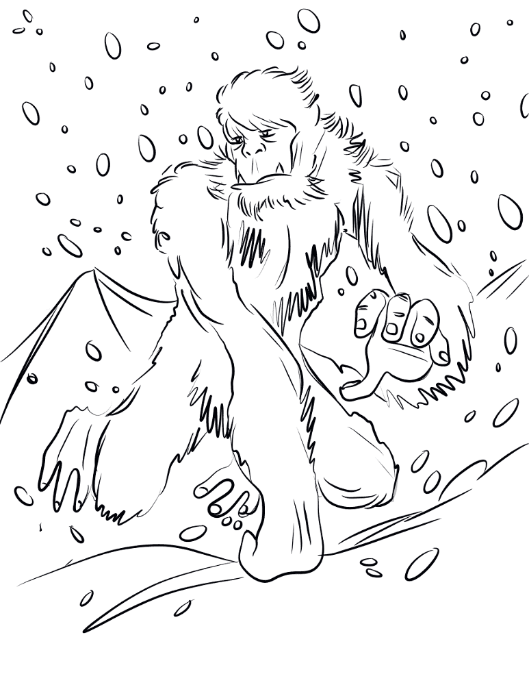 Desenho de Mito para colorir e imprimir: número 43