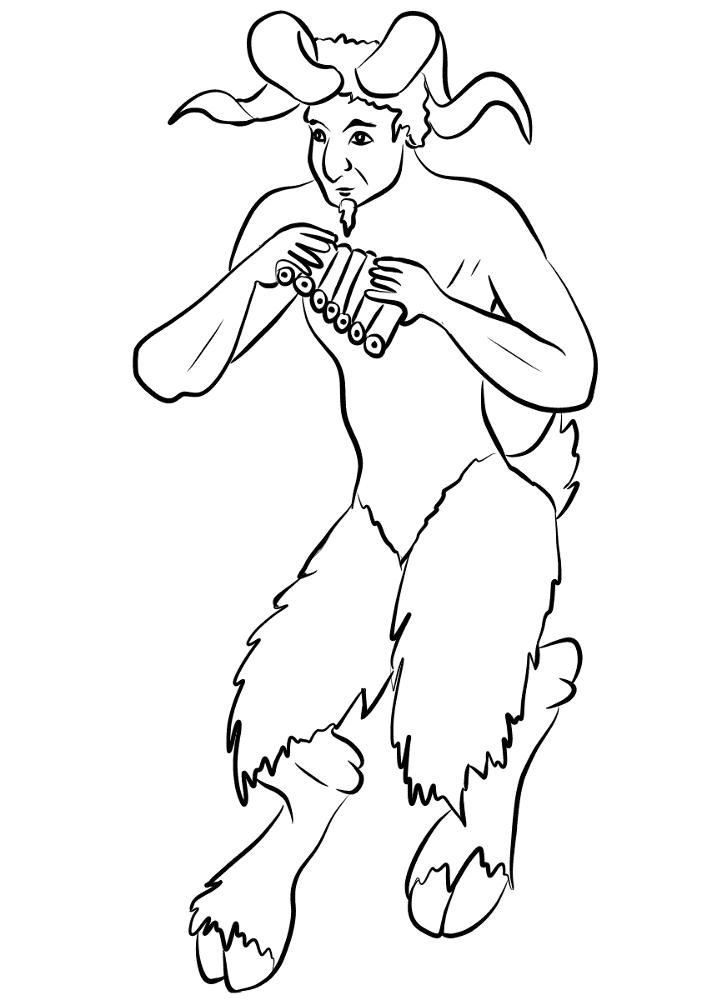 Desenho de Mito para colorir e imprimir: número 46