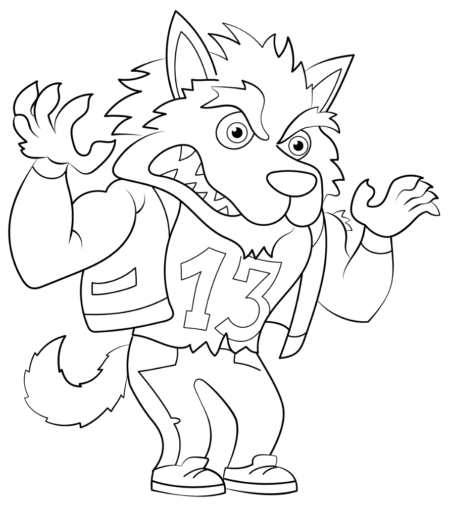 Desenho de Mito para colorir e imprimir: número 48