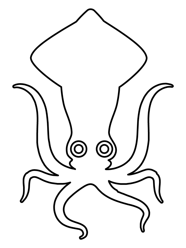 Desenho de Moluscos para colorir e imprimir: número 6