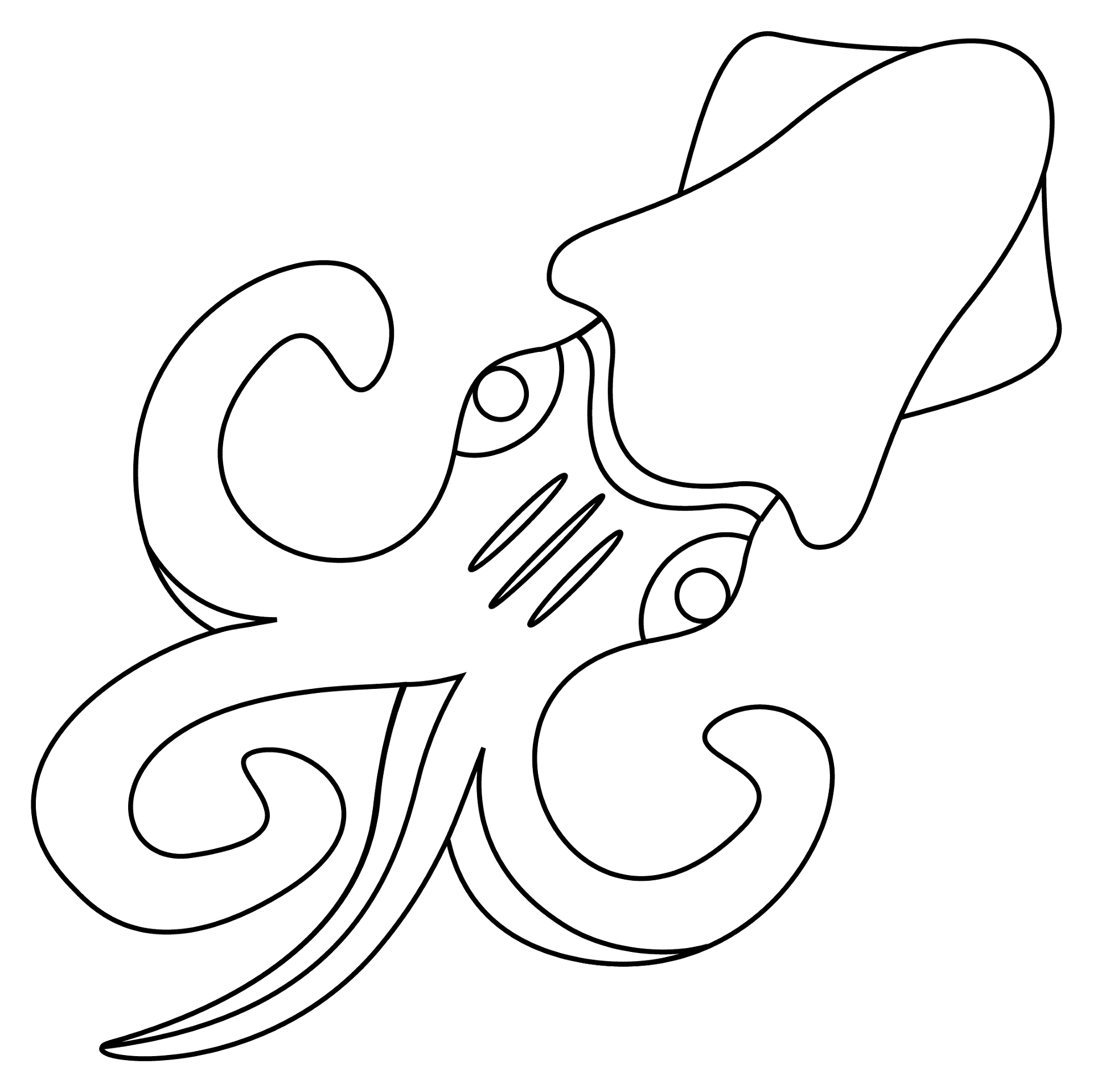 Desenho de Moluscos para colorir e imprimir: número 11