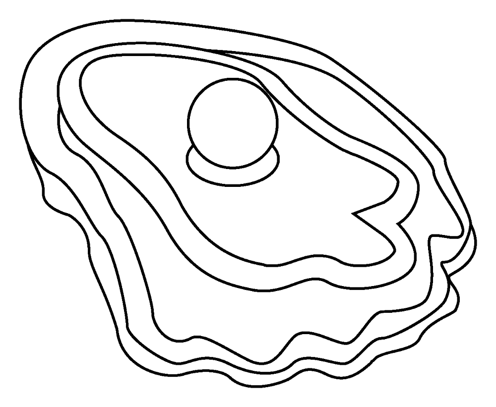 Desenho de Moluscos para colorir e imprimir: número 13