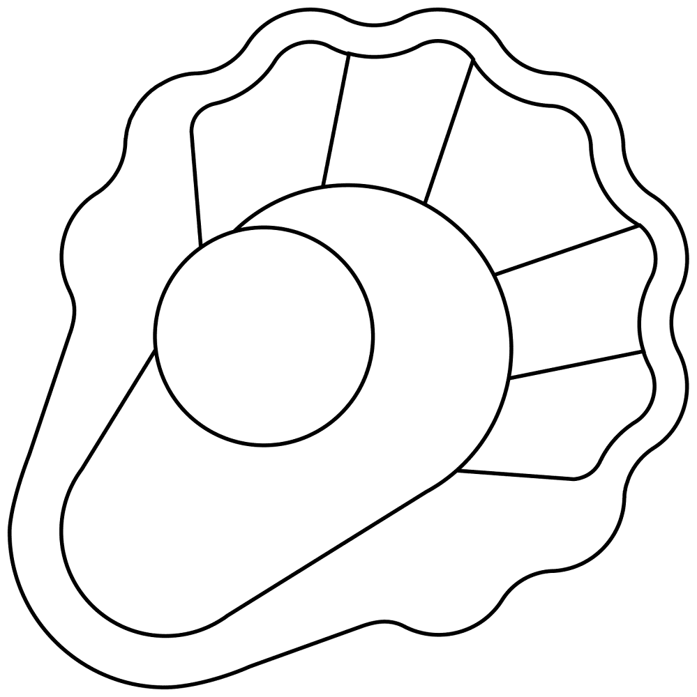 Desenho de Moluscos para colorir e imprimir: número 36