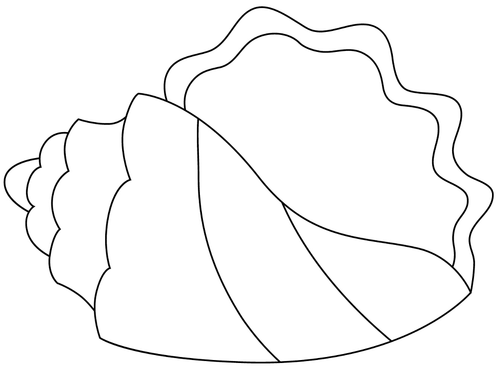 Desenho de Moluscos para colorir e imprimir: número 46