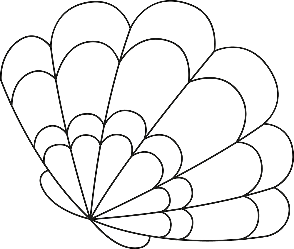 Desenho de Moluscos para colorir e imprimir: número 47