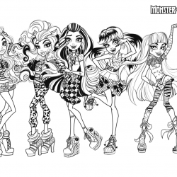 Desenho de Monster High para colorir e imprimir: número 11