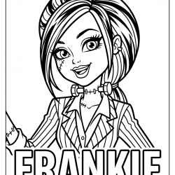 Desenho de Monster High para colorir e imprimir: número 12