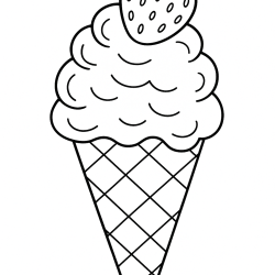 Desenho de Morango para colorir e imprimir: número 6