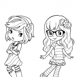 Desenho de Moranguinho para colorir e imprimir: número 13