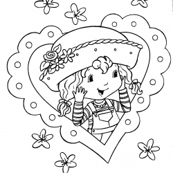 Desenho de Moranguinho para colorir e imprimir: número 24
