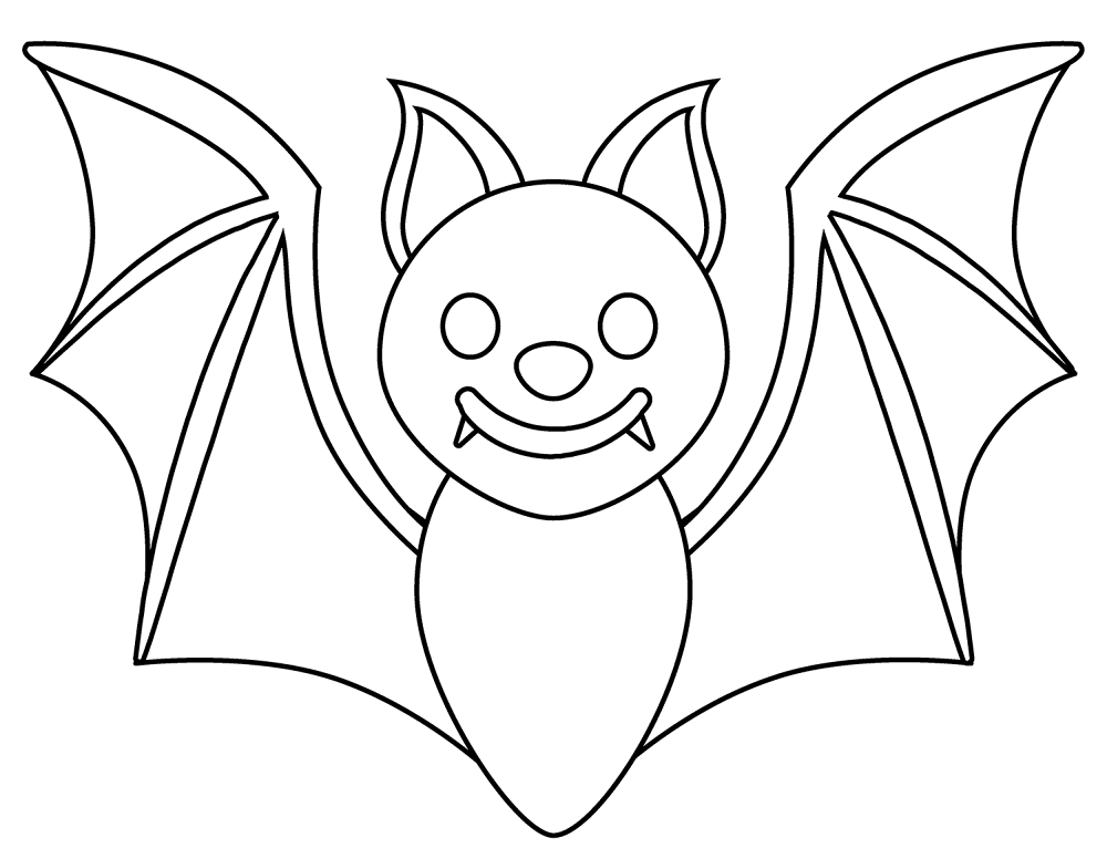 Desenho de Morcegos para colorir e imprimir: número 11