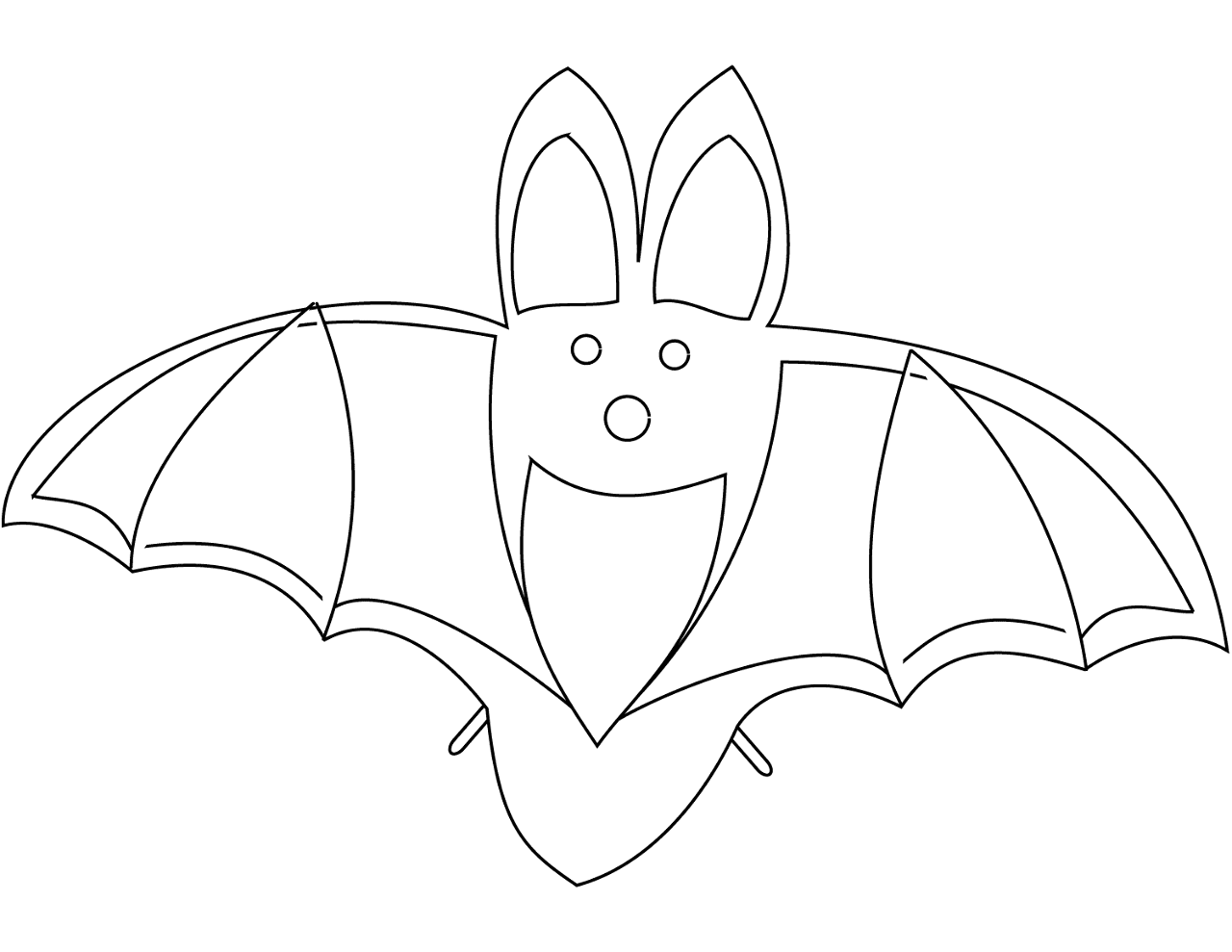 Desenho de Morcegos para colorir e imprimir: número 17