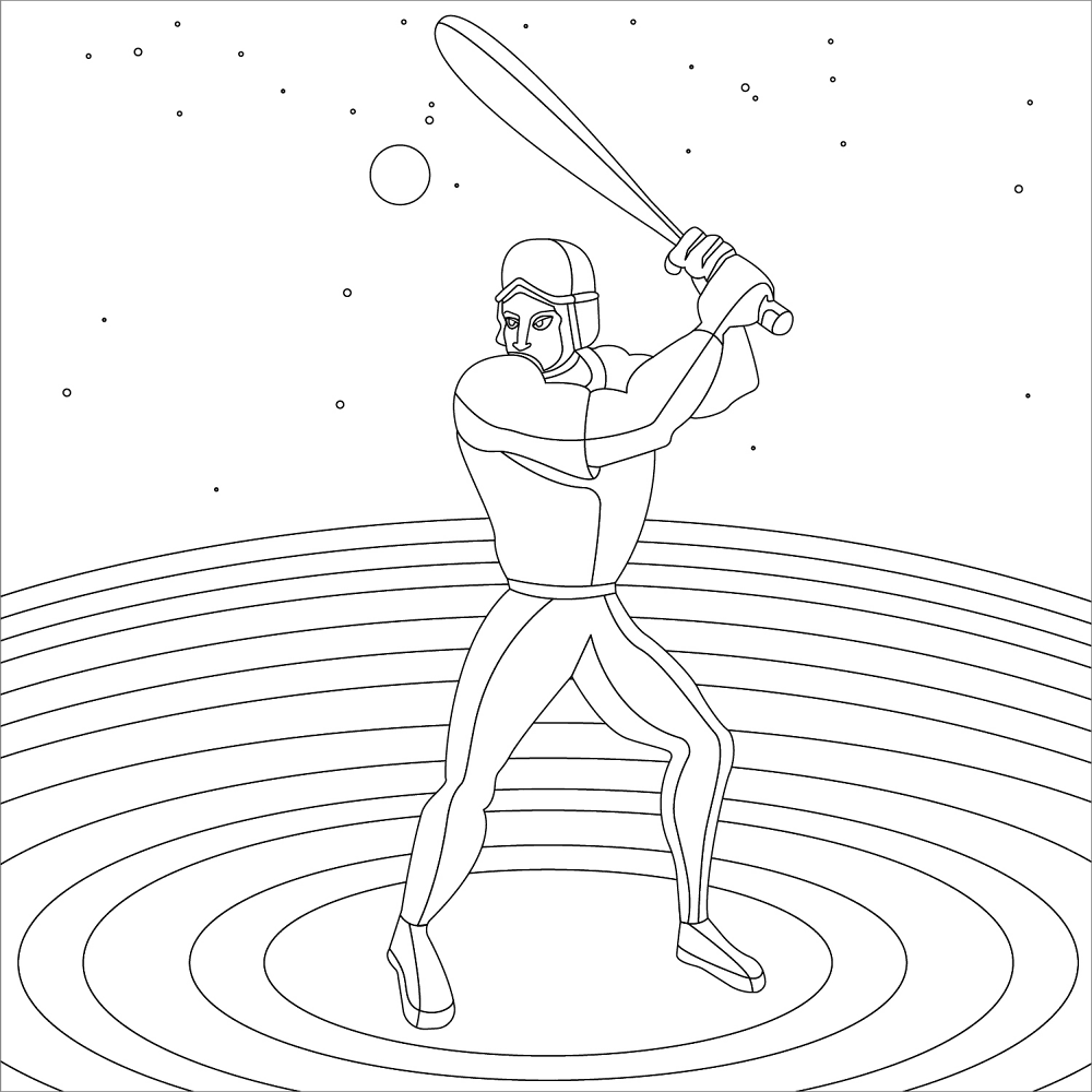 Desenho de Morcegos para colorir e imprimir: número 30