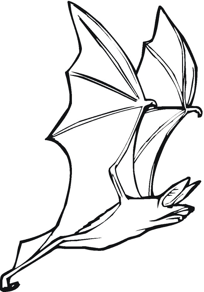 Desenho de Morcegos para colorir e imprimir: número 32