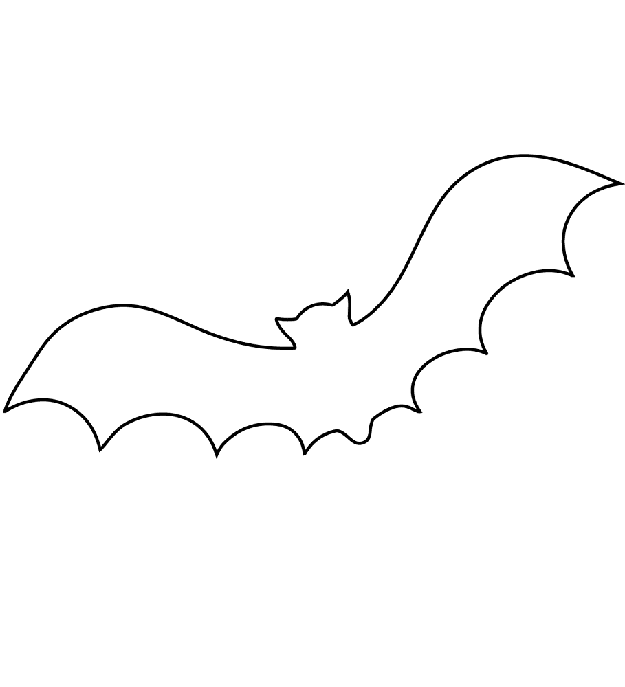 Desenho de Morcegos para colorir e imprimir: número 38