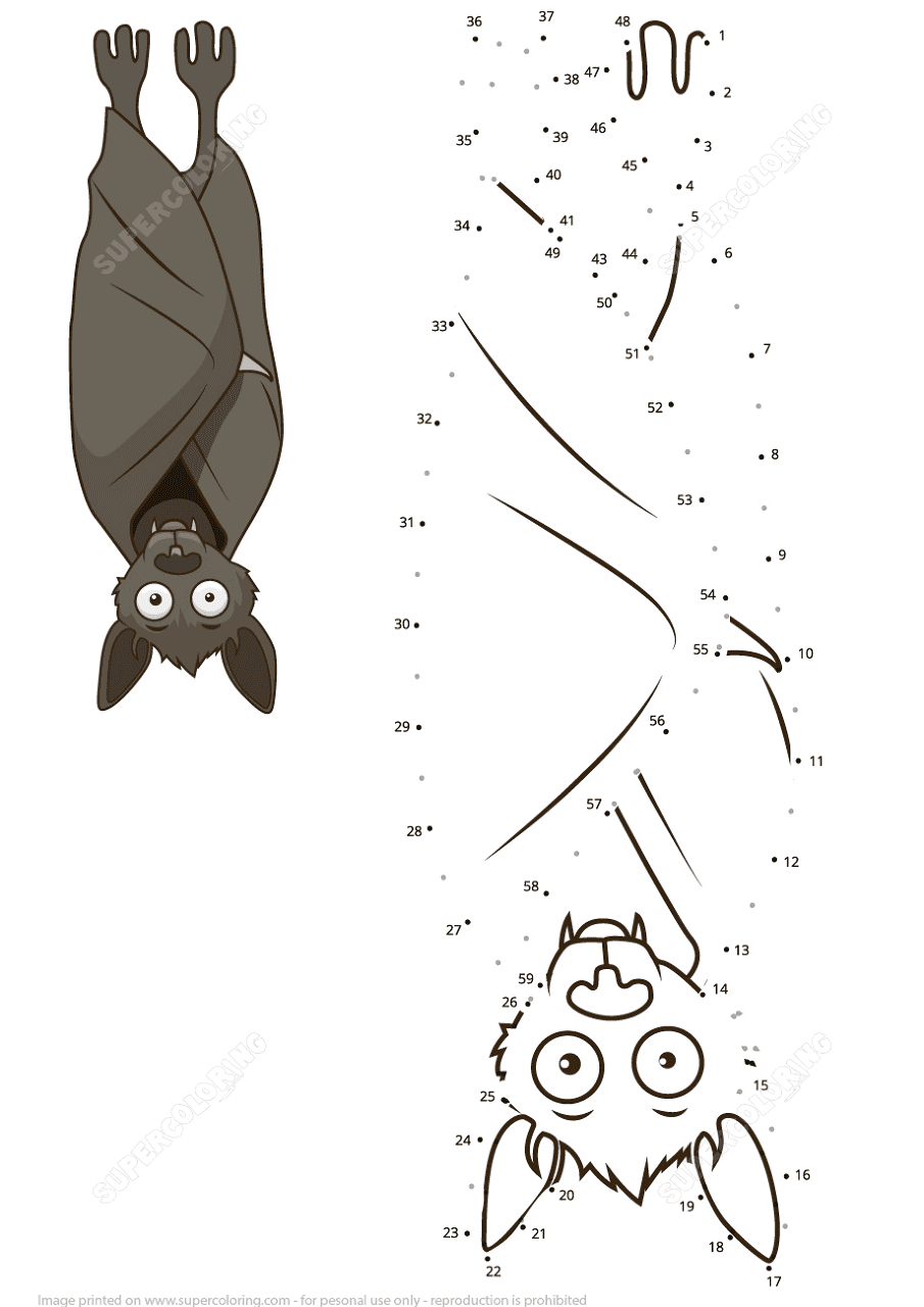 Desenho de Morcegos para colorir