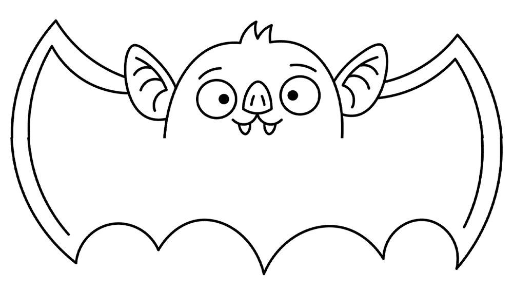 Desenho de Morcegos para colorir