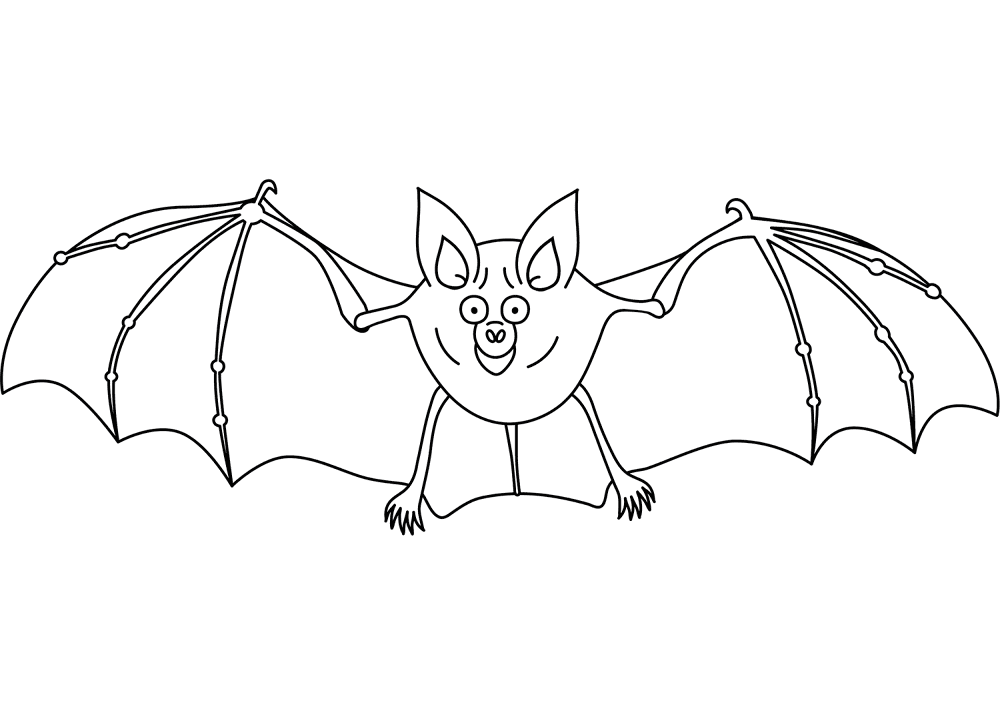 Desenho de Morcegos para colorir