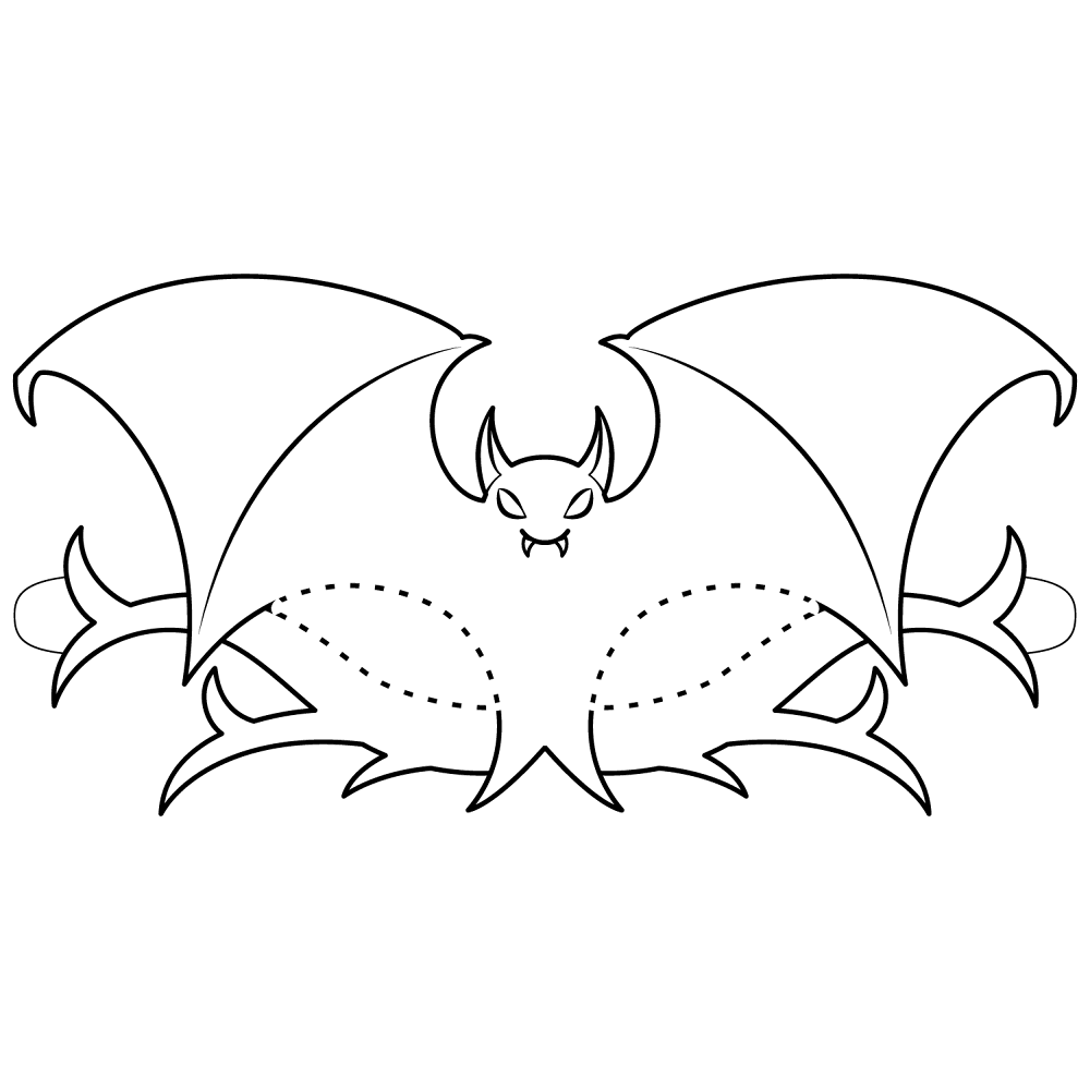 Desenho de Morcegos para colorir