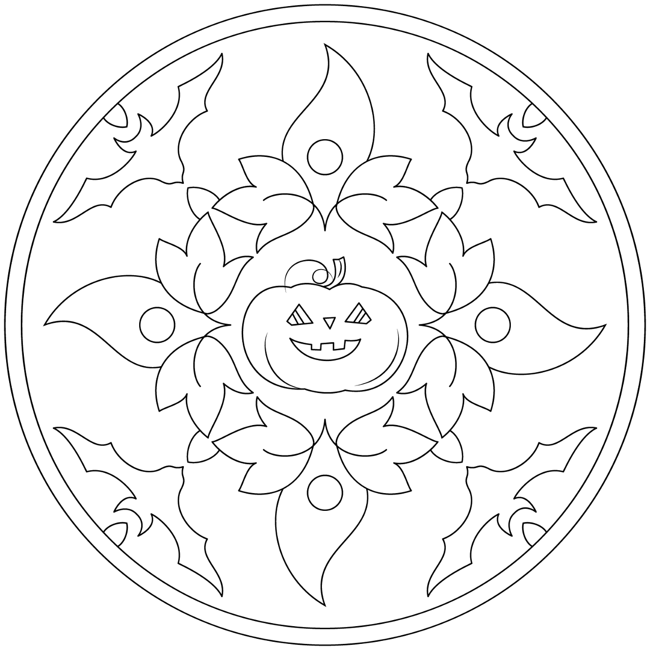 Desenho de Morcegos para colorir