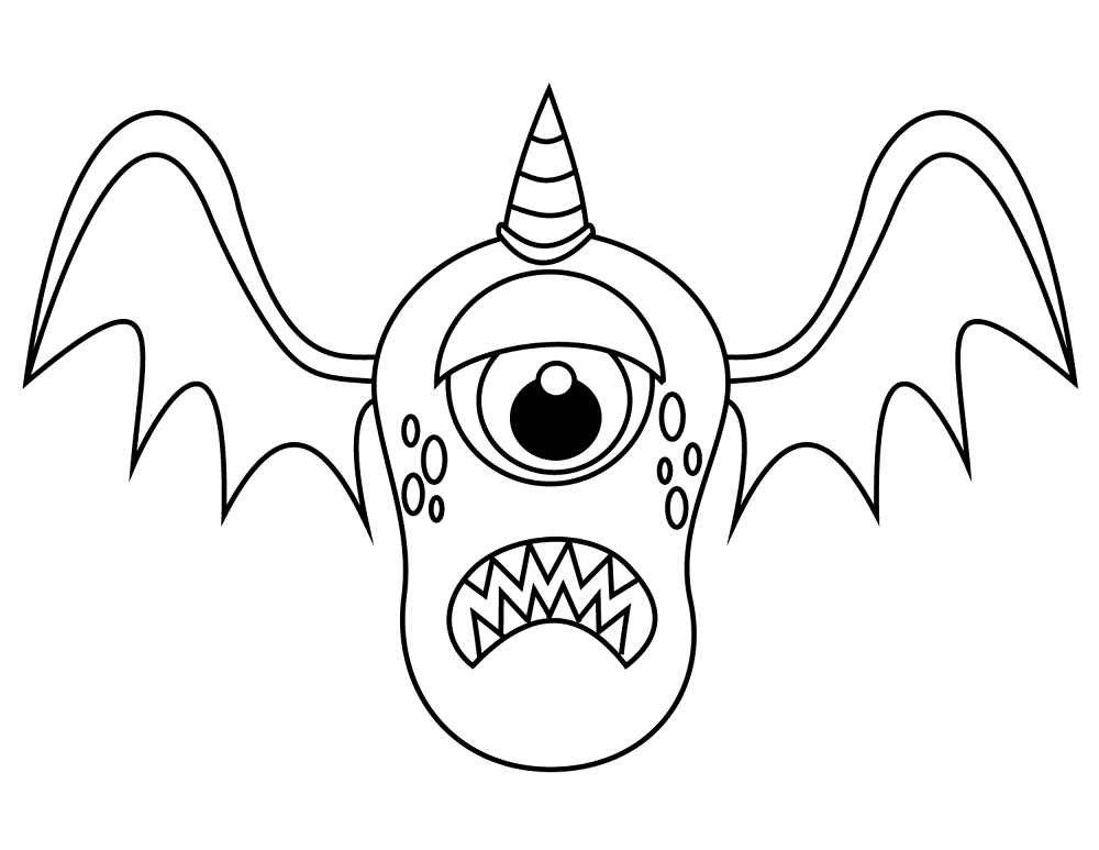 Desenho de Morcegos para colorir