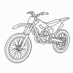 Desenho de Motos para colorir e imprimir: número 2