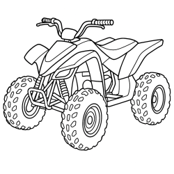 Desenho de Motos para colorir e imprimir: número 6