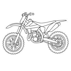Desenho de Motos para colorir e imprimir: número 11