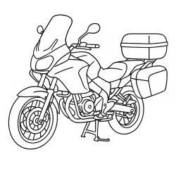 Desenho de Motos para colorir e imprimir: número 15