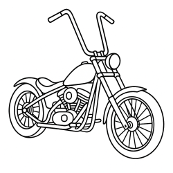 Desenho de Motos para colorir e imprimir: número 16