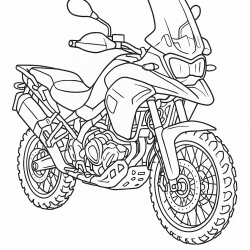 Desenho de Motos para colorir e imprimir: número 18