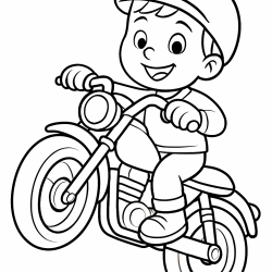 Desenho de Motos para colorir e imprimir: número 20
