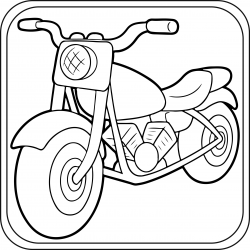 Desenho de Motos para colorir e imprimir: número 24
