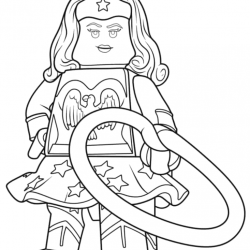 Desenho de Mulher Maravilha para colorir e imprimir: número 12