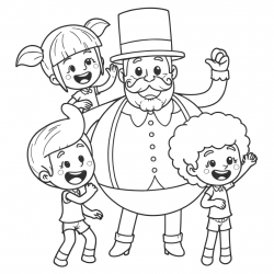 Desenho de Mundo Bita para colorir e imprimir: número 8