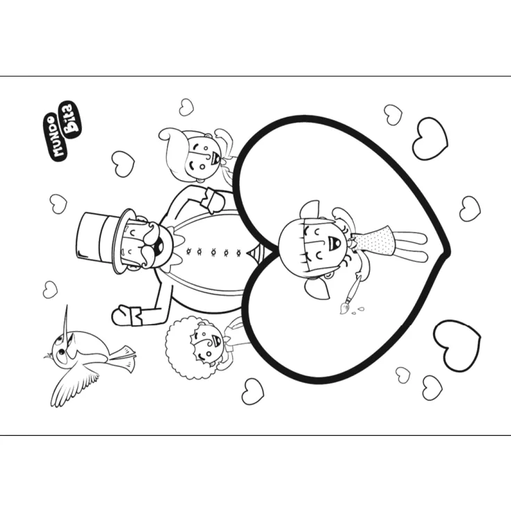 Desenho de Mundo Bita para colorir e imprimir: número 13