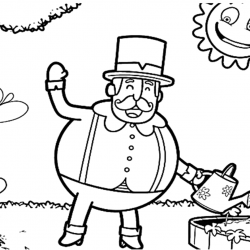 Desenho de Mundo Bita para colorir e imprimir: número 17