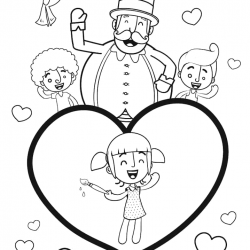 Desenho de Mundo Bita para colorir e imprimir: número 19